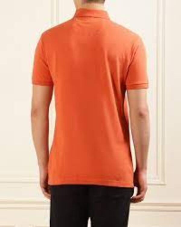 Hackett Men Regular Fit Orange Polo T-Shirt - Image 2
