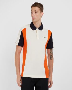 LACOSTE Color Block Short Sleeves Polo T-Shirt