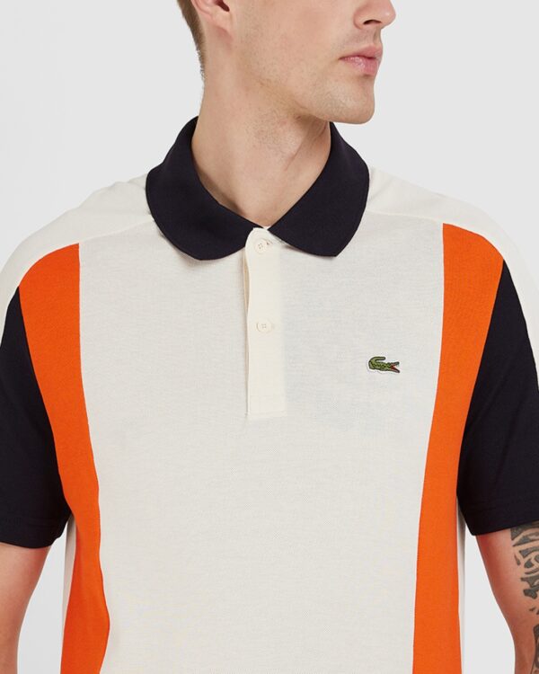 LACOSTE Color Block Short Sleeves Polo T-Shirt - Image 2
