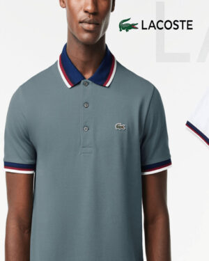 LACOSTE Regular Fit Stretch Mini Piqué Polo Shirt