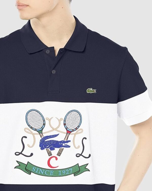 Lacoste Men's Bi-Color Panel Border Polo Shirt - Image 2