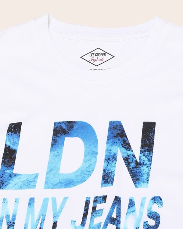 Lee Cooper White T-Shirts For Men - Image 2