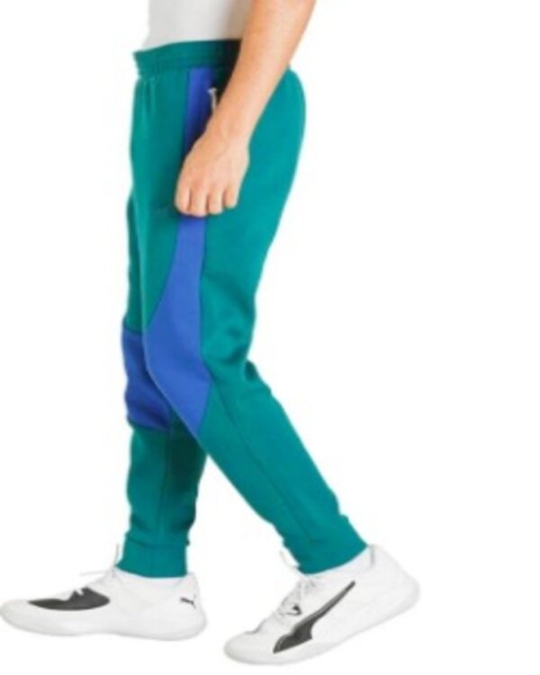 Puma Dime Pant Men Color Block Green Track Pants - Image 2