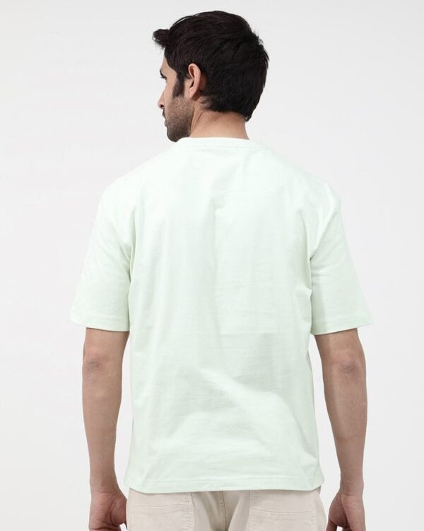 Rare Rabbit Men Luca Graphic Printed Oversized T-Shirt - Image 4