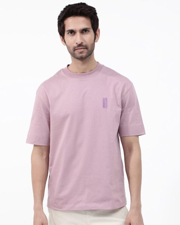 Rare Rabbit Men Roan Typography Printed Oversized T-Shirt