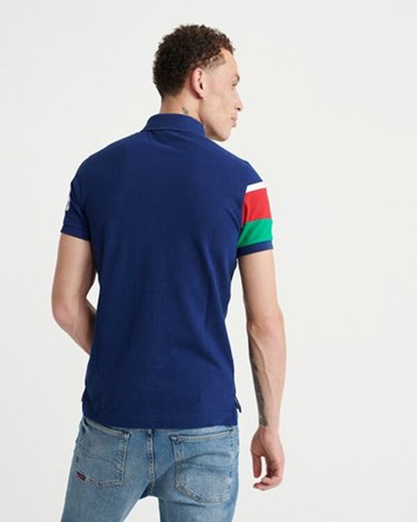 Superdry Men's Academy Sports Short Sleeved Polo Shirt Optic - Image 2