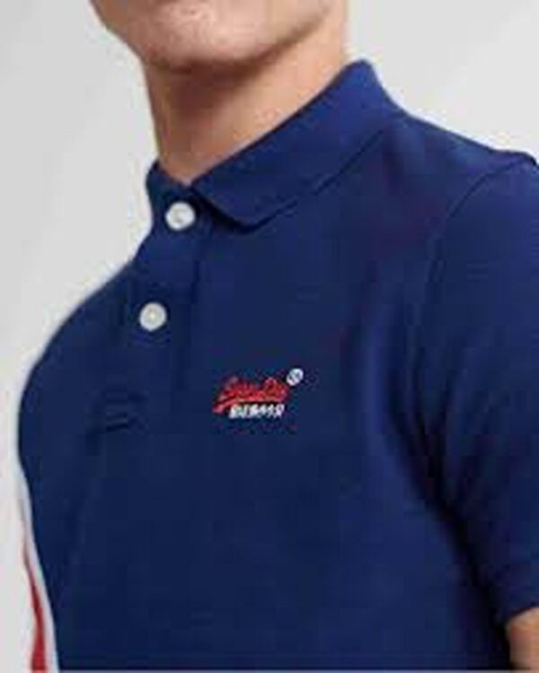Superdry Men's Academy Sports Short Sleeved Polo Shirt Optic - Image 3