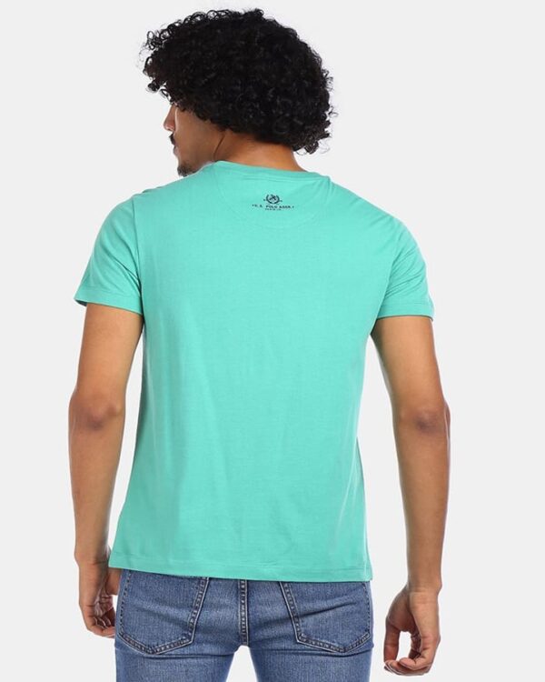 U.S. POLO ASSN. Men Crew Neck Graphic Printed Regular Fit T-Shirt - Image 3